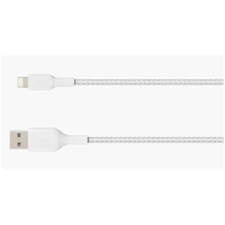 Belkin BOOST Braided A-LTG 3M Oplader Wit | Belkin