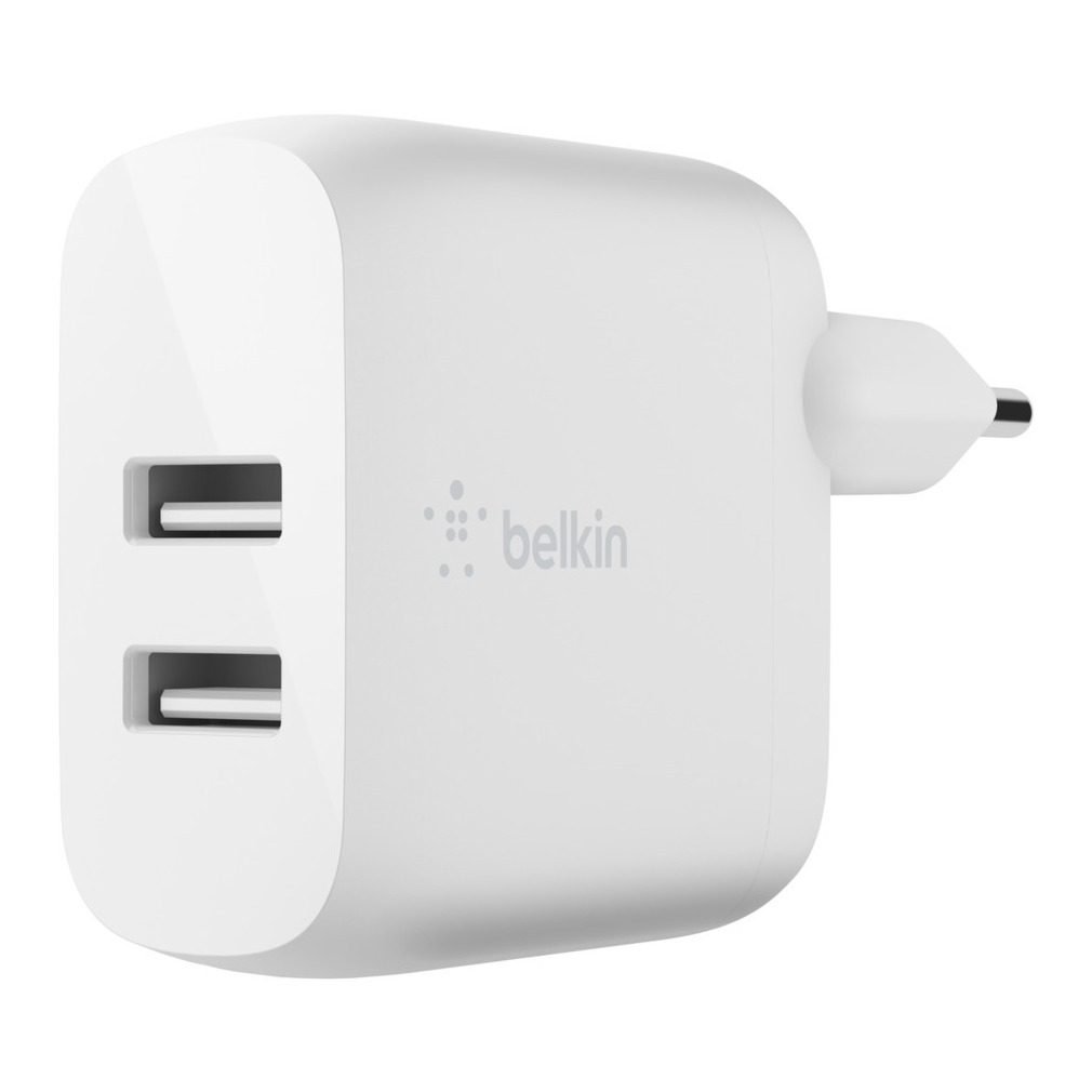 Belkin Dual USB-A Charger - 24W Oplader Wit | Belkin
