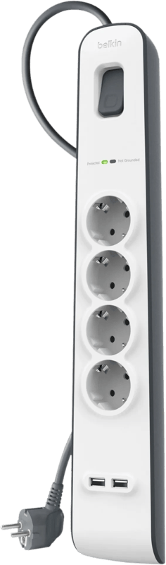 Belkin Surge Protector 4 Outlet 2 meter 2x usb
