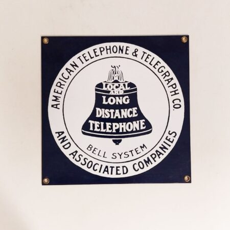 Bell Telephone System Ande Rooney 1990's Emaille Bord - 20 x 20cm | The Dutch Pickers