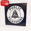 Bell Telephone System Heavy Dubbelzijdig Emaille Bord - 46 x 46cm - Origineel | The Dutch Pickers