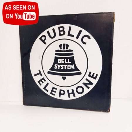 Bell Telephone System Heavy Dubbelzijdig Emaille Bord - 46 x 46cm - Origineel | The Dutch Pickers