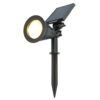 Bend PIR solar prikspot - Bewegingssensor en schemerschakelaar - 3000K warm wit - 2 lichtstanden - 300 lumen - 6-9 uur brandtijd - IP65 waterdicht | HOFTRONIC