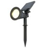 Bend solar prikspot - Incl. Schemerschakelaar - 3000K warm wit - 2 lichtstanden - 75lm - 6-9 uur brandtijd - Kantelbaar en richtbaar - IP65 waterdicht | HOFTRONIC