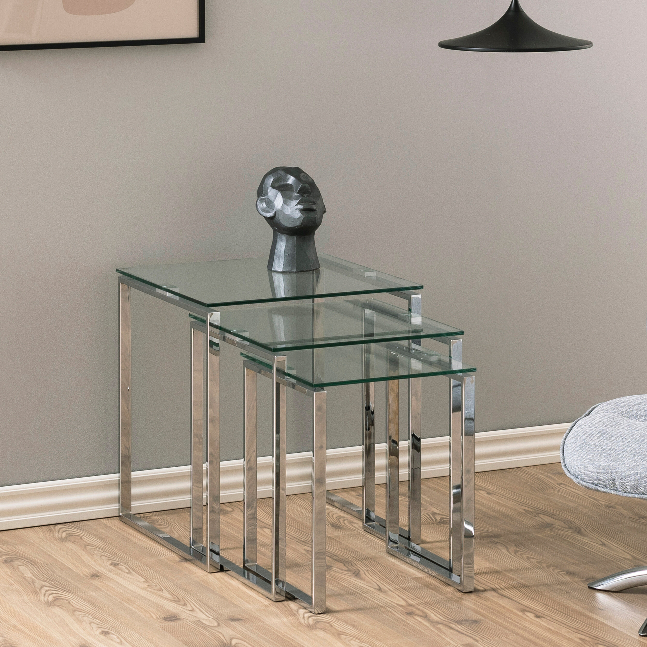 Bendt Bijzettafel 'Lone' set van 3 stuks