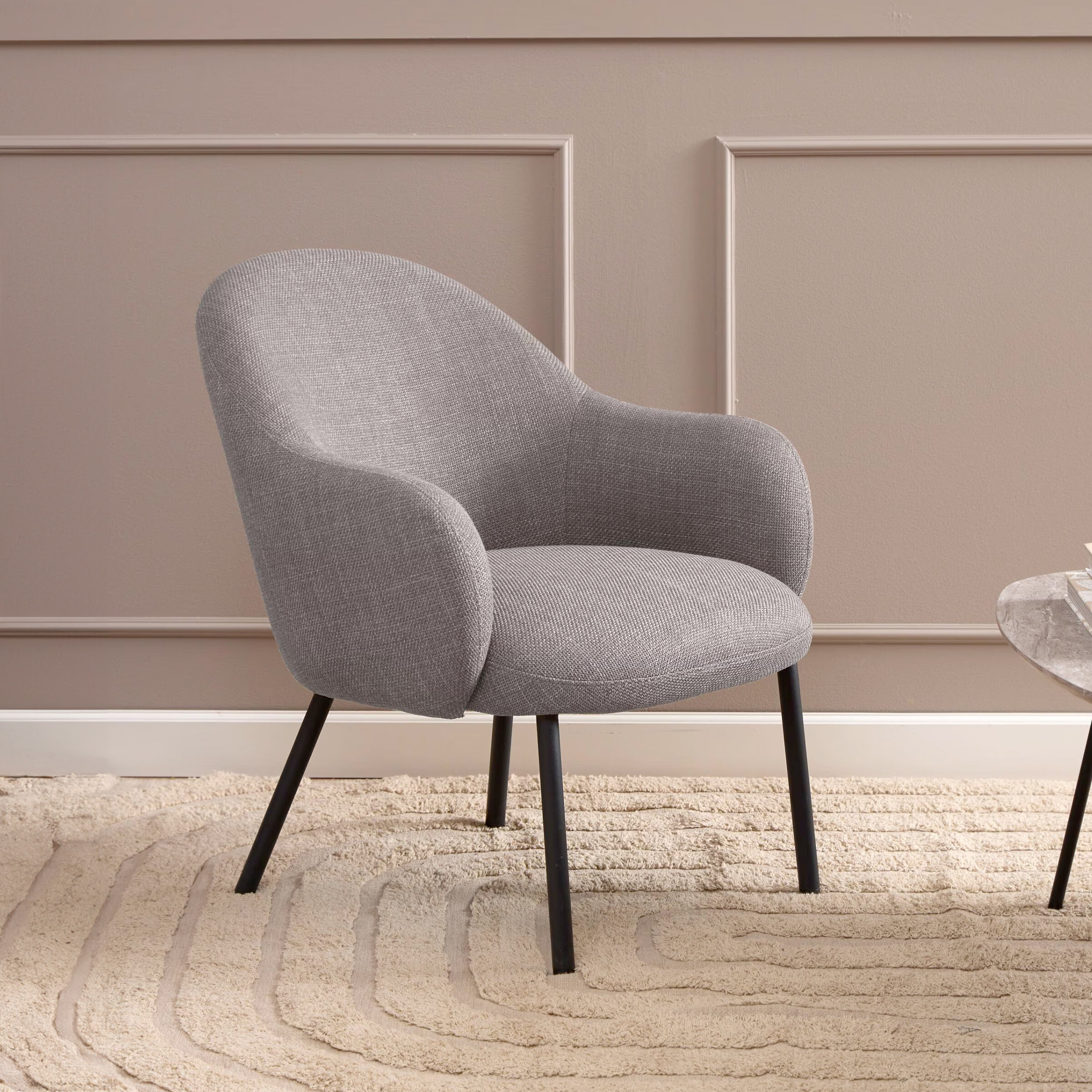 Bendt Fauteuil 'Jacquilyn' Structuurstof