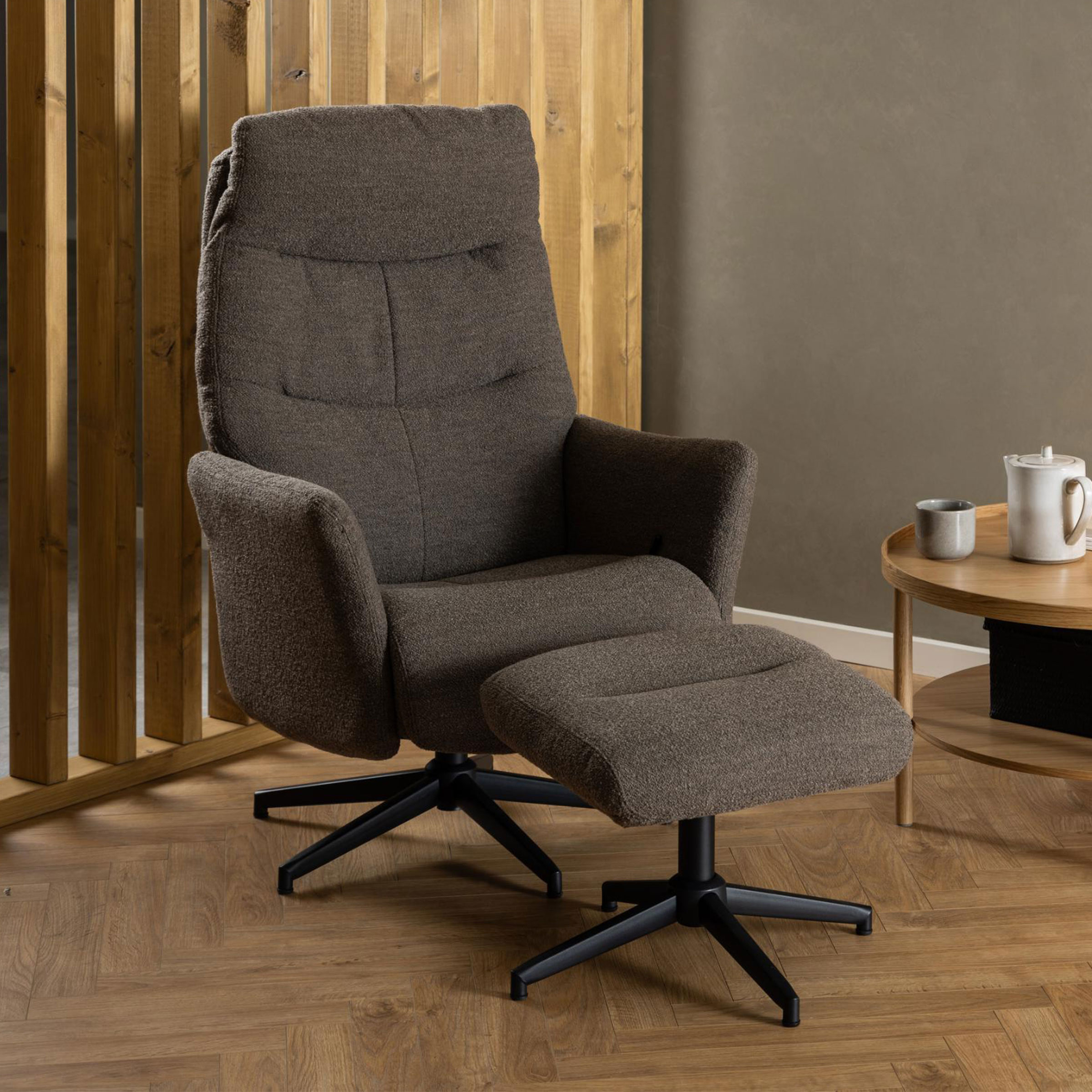 Bendt Relaxfauteuil 'Talisha' Met voetenbank