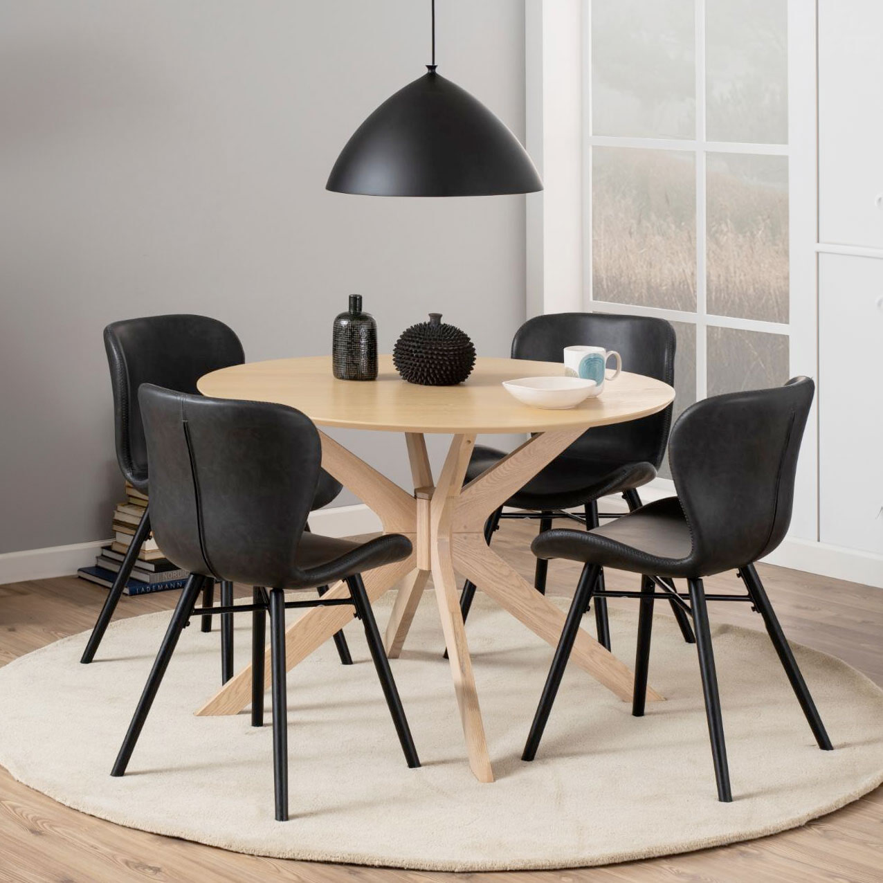 Bendt Ronde Eettafel 'Evald' 105cm Eiken