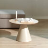 Bendt Ronde Salontafel 'Anemone' Eiken