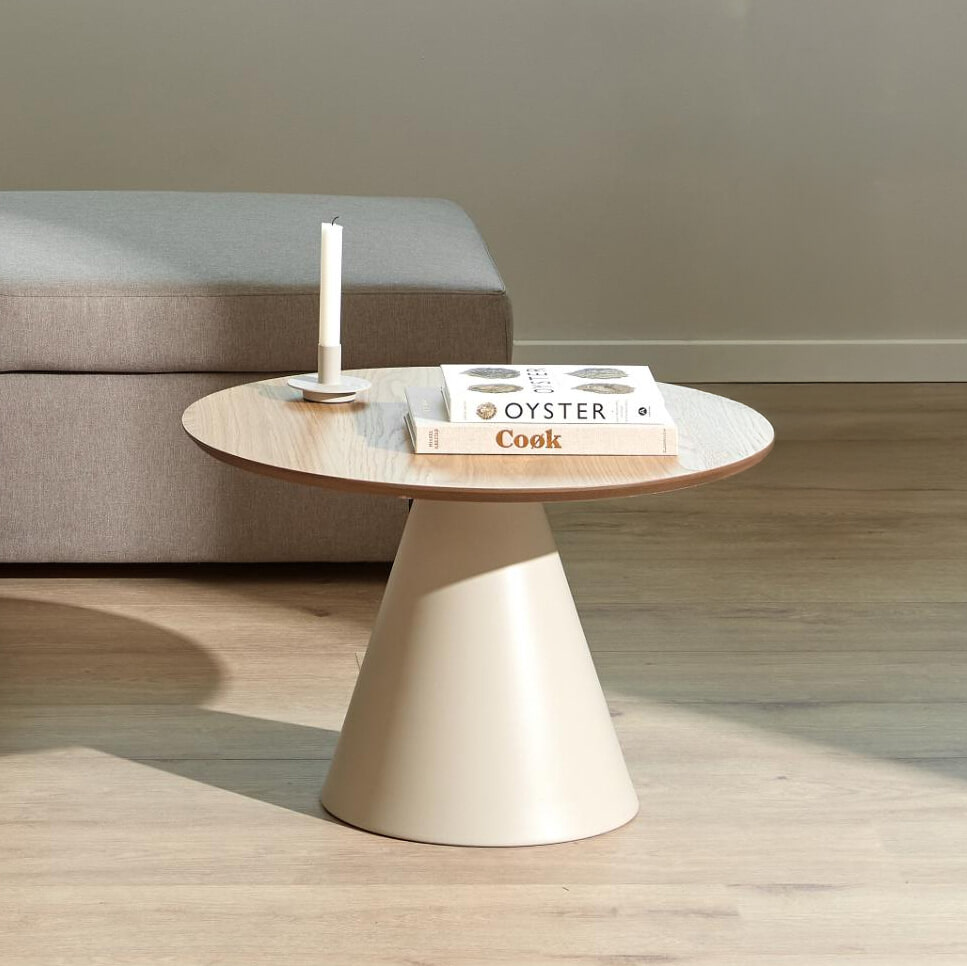 Bendt Ronde Salontafel 'Anemone' Eiken