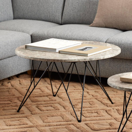 Bendt Ronde Salontafel 'Nadia' Marmer