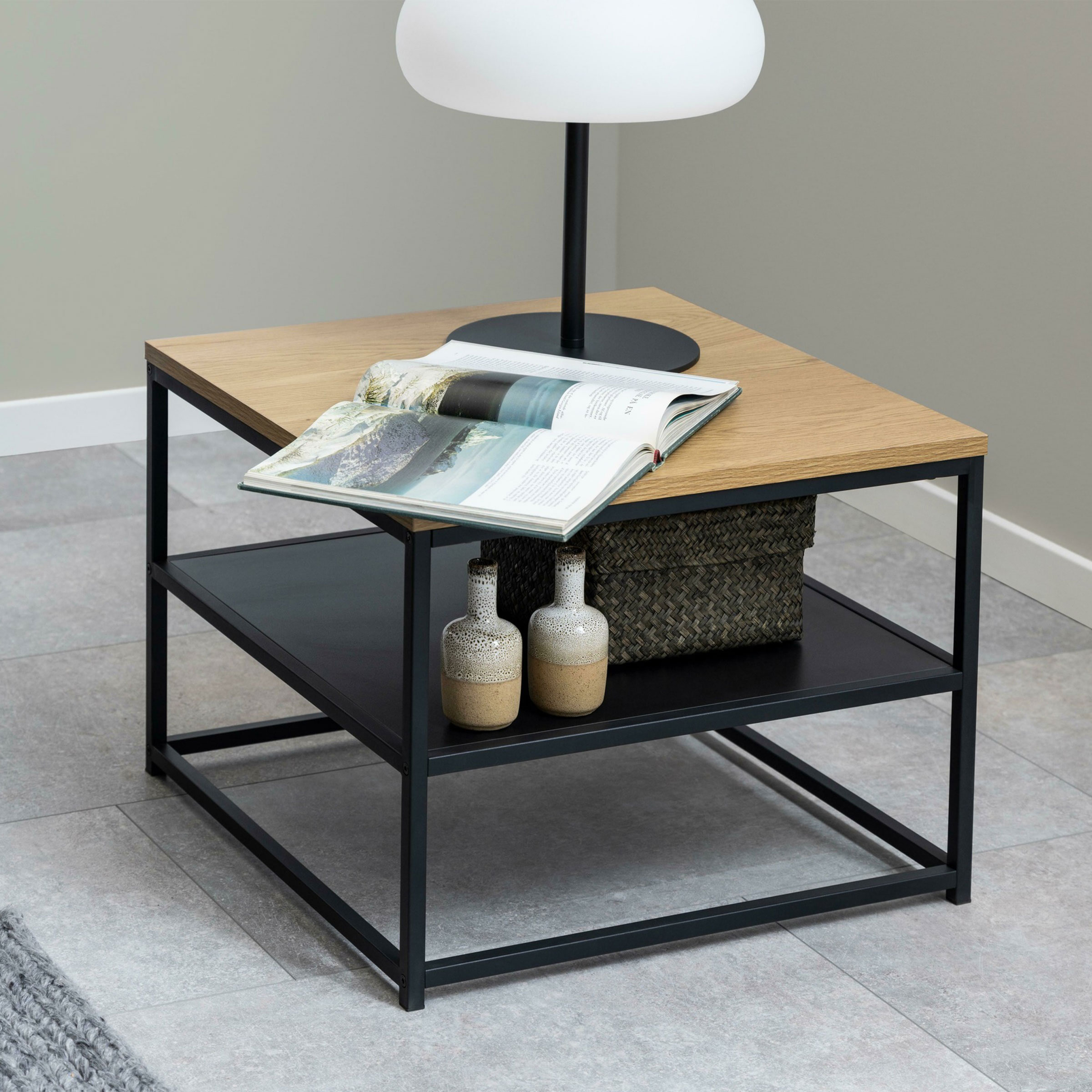 Bendt Salontafel 'Ture' Eiken en metaal