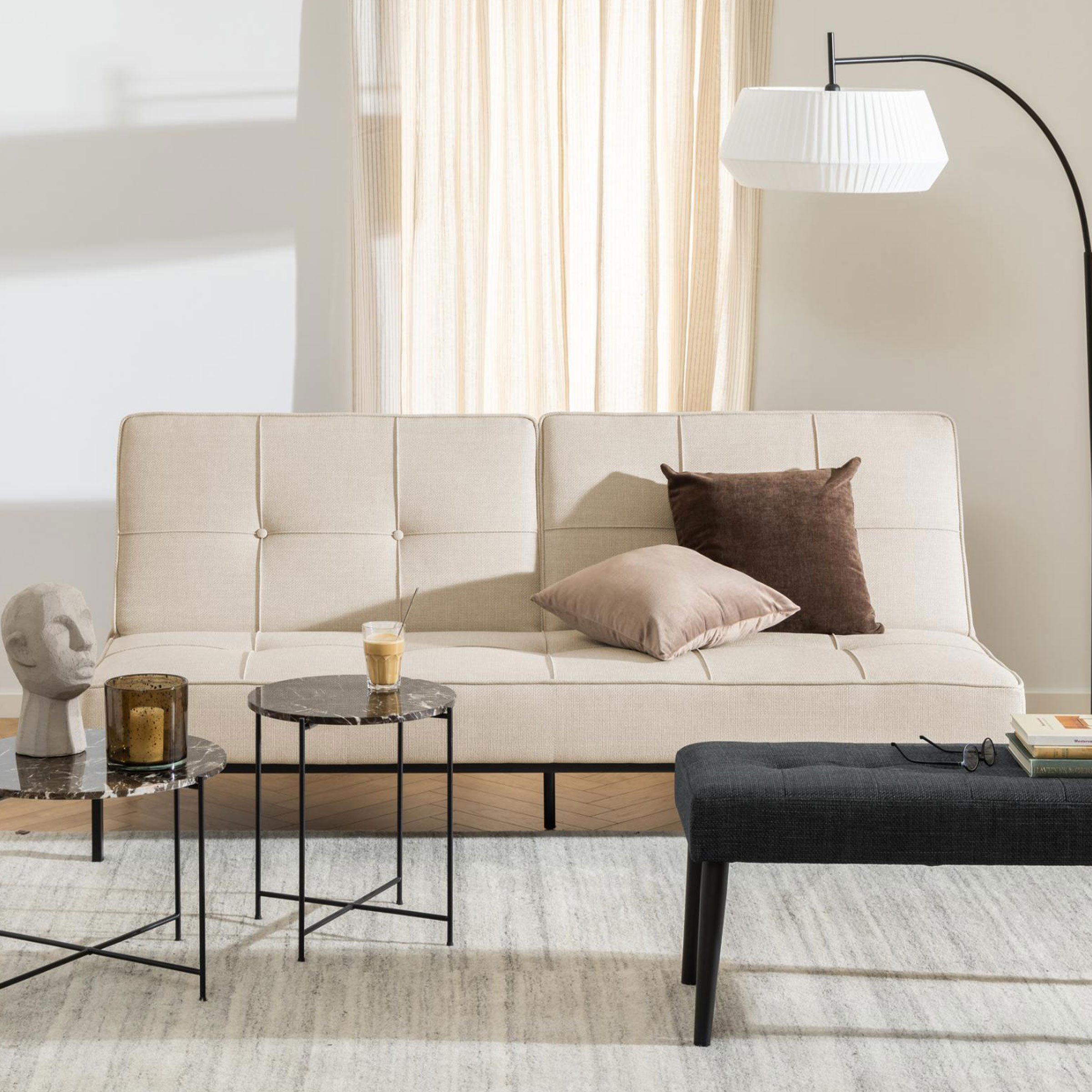 Bendt Slaapbank 'Maja' kleur Beige | Bendt
