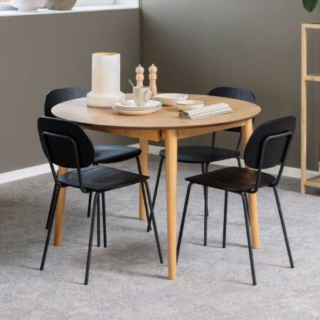Bendt Uitschuifbare Ronde Eettafel 'Montreux' Eiken