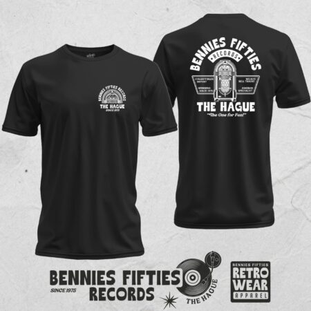Bennies Fifties Records T-Shirt Black-XXL | Bennies Fifties
