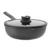 BergHOFF BFF wok+deksel+greep 28cm St+ Pan Zwart | Berghoff