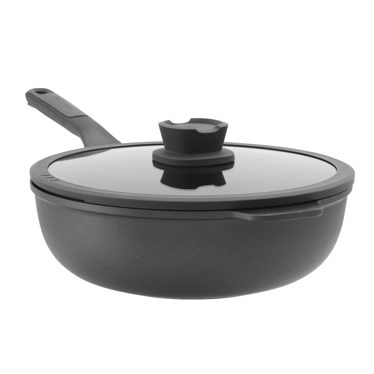 BergHOFF BFF wok+deksel+greep 28cm St+ Pan Zwart | Berghoff