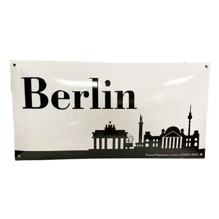 Berlijn Emaille Bord - 50 x 25cm | 10% korting | Fiftiesstore