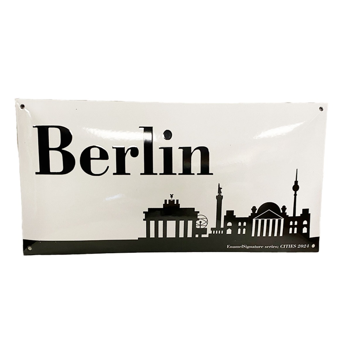 Berlijn Emaille Bord - 50 x 25cm | 10% korting | Fiftiesstore