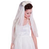 Bettie Page 50's Parel Bruids Sluier Ivoor | Heart of Haute