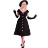 Bettie Page By Tatyana Drama Queen White Buttons Up Dress Black-L | 42% korting | Tatyana