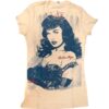 Bettie Page Che-Bettie T-Shirt Cream / Aqua-L | Bennies Fifties