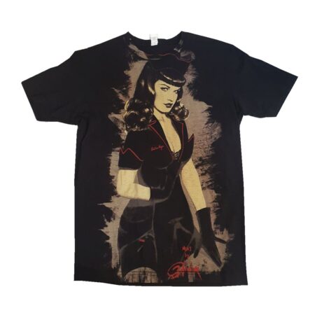 Bettie Page Nurse Bettie T-Shirt Black-XL | Fiftiesstore