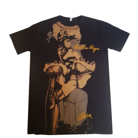 Bettie Page Pirate Bettie T-Shirt Black-L | Fiftiesstore