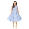 Bettie Page Suzette Bridal Dress Shantung Blue-XXL | Heart of Haute