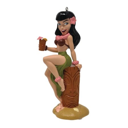 Bettie Page Tiki Time Bettie Ornament | Fiftiesstore
