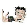 Betty Boop Beeldje Liggend Zwart Glitter | Betty Boop