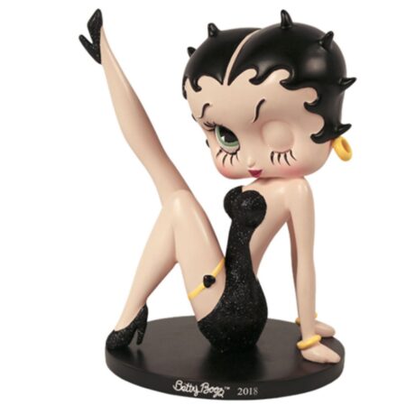 Betty Boop Been Omhoog Beeld (Zwarte Glitter) | Betty Boop