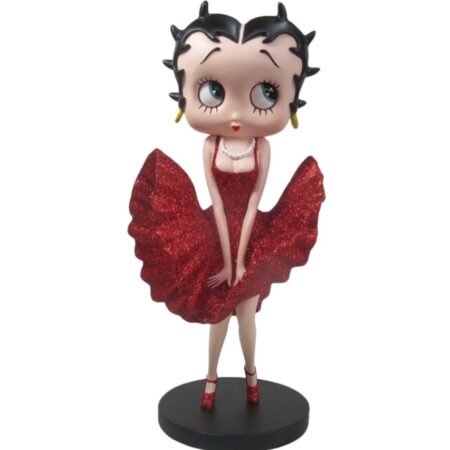 Betty Boop Cool Breeze Beeldje (Rood Glitter) 30