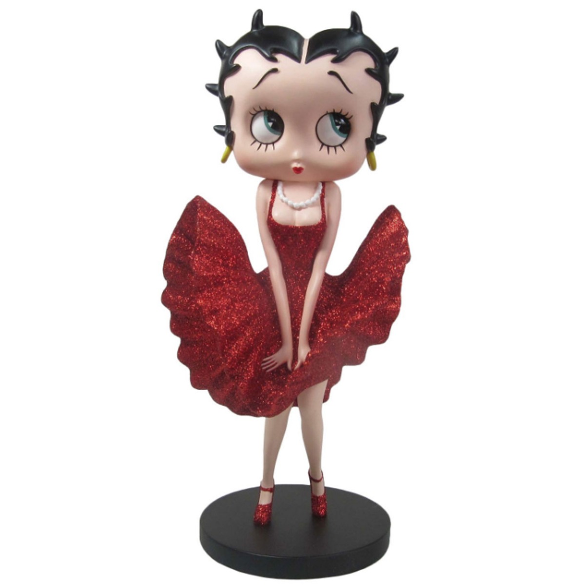 Betty Boop Cool Breeze Beeldje (Rood Glitter) 30