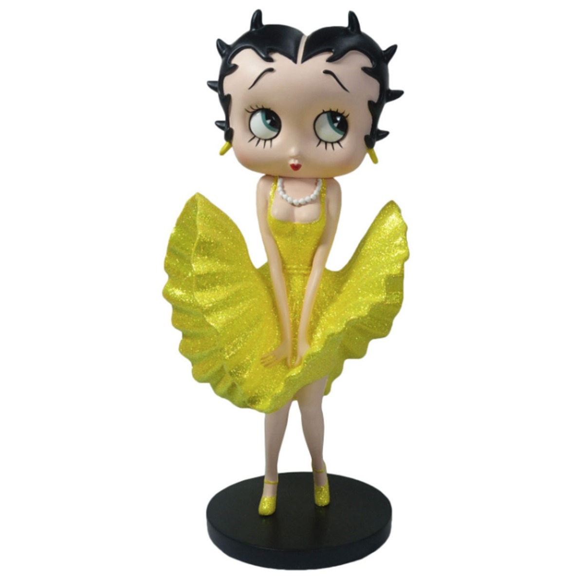 Betty Boop Cool Breeze - Geel Glitter Beeld 32cm | Betty Boop