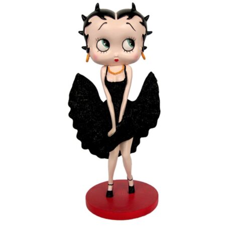 Betty Boop Cool Breeze Zwarte Glitter Jurk Beeld | Betty Boop