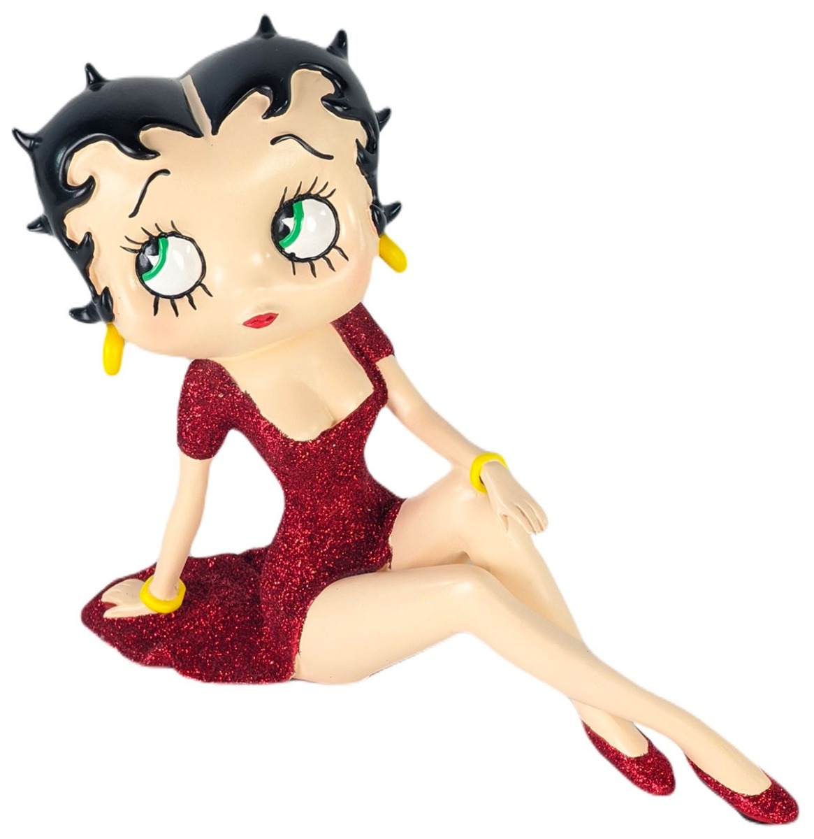 Betty Boop Demure - Rode Glitter Jurk Beeldje 21