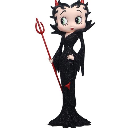 Betty Boop Devil Zwarte Glitter Jurk 30.5cm | Betty Boop