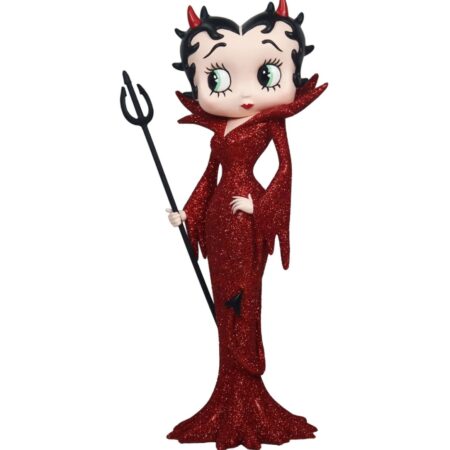 Betty Boop Duivel Beeldje Rode Glitter Jurk 31