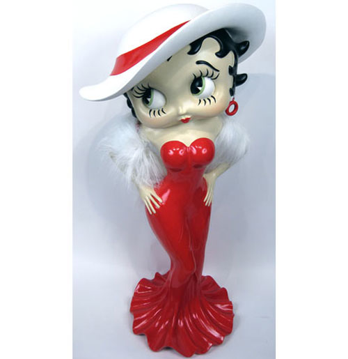 Betty Boop Madam Red Dress Beeld 3ft / 98 cm | Betty Boop