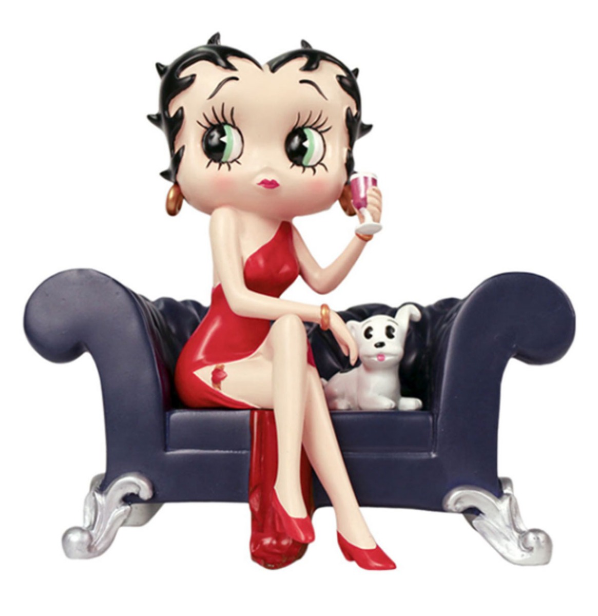 Betty Boop Op Bank Beeld | Betty Boop