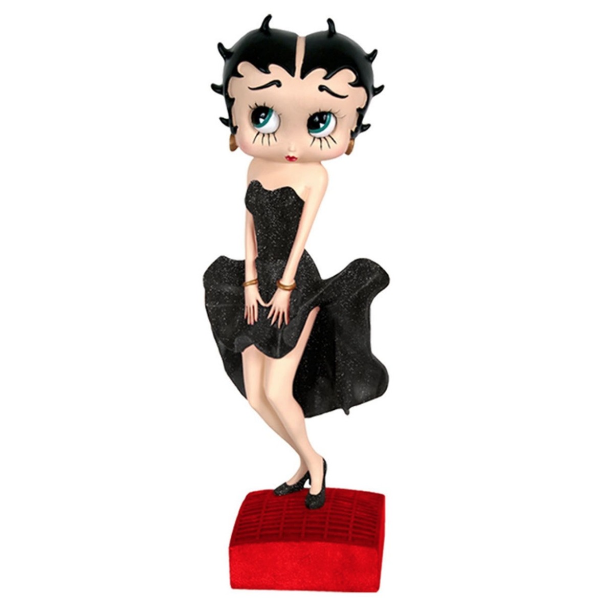 Betty Boop Zwarte Glitter Jurk Beeld | Betty Boop