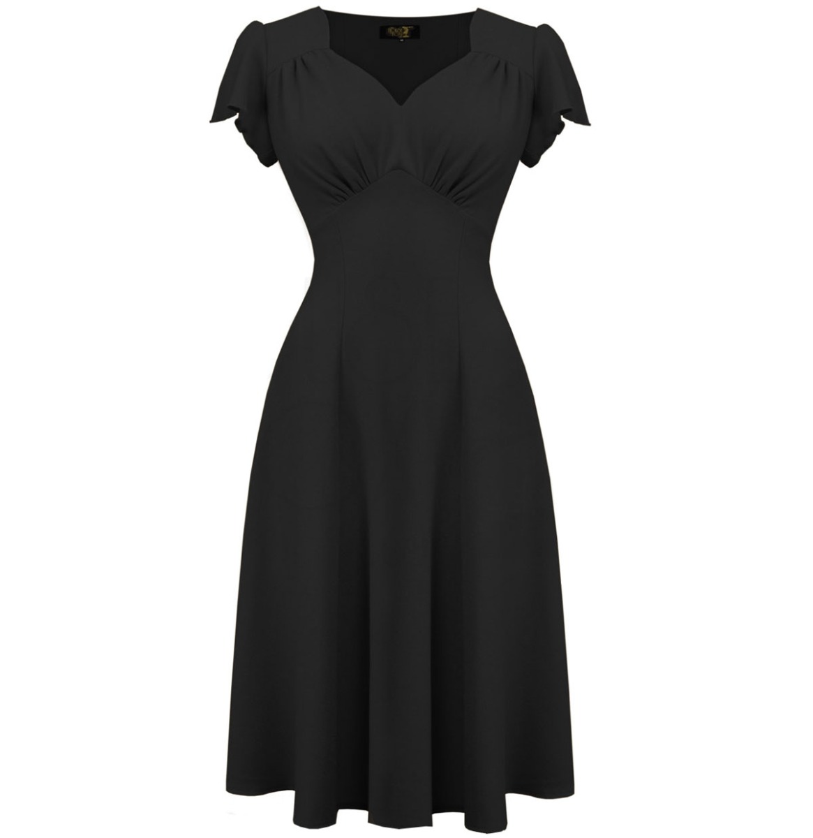 Betty Tea Dress Black-XXXXL | 42% korting | Fiftiesstore