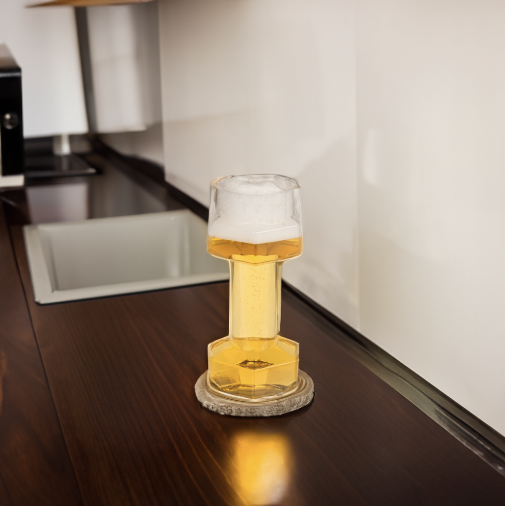 Bierglas Dumbbell - 700 ml - 22 cm groot | Out of the Blue