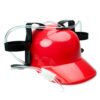 Bierhelm Rood - Handsfree Drankhouder - Universele Maat | MikaMax
