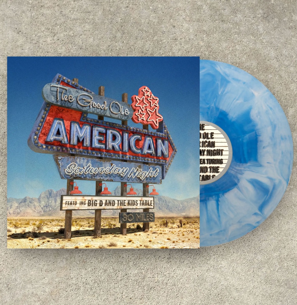 Big D And The Kids Table - The Good Ole American Saturday Night (Blauw Vinyl) (LP) | Fiftiesstore