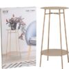 Bijzettafel 2-laags Ijzer taupe |