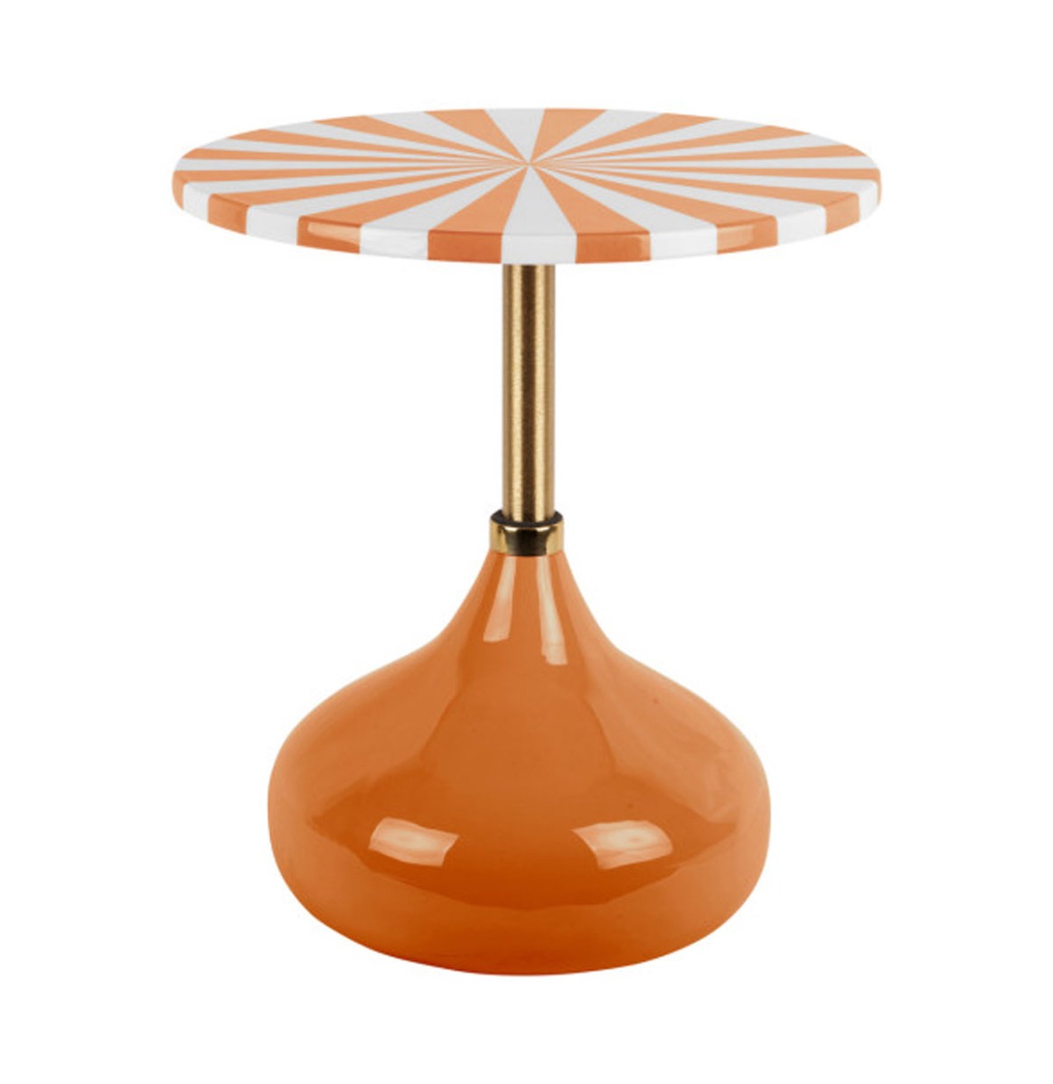 Bijzettafel Candy Swirl - Fel Oranje | Fiftiesstore