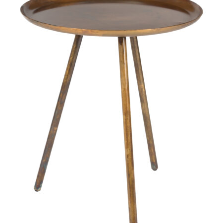 Bijzettafel 'Rafael' kleur Koper/Goud | ZILT