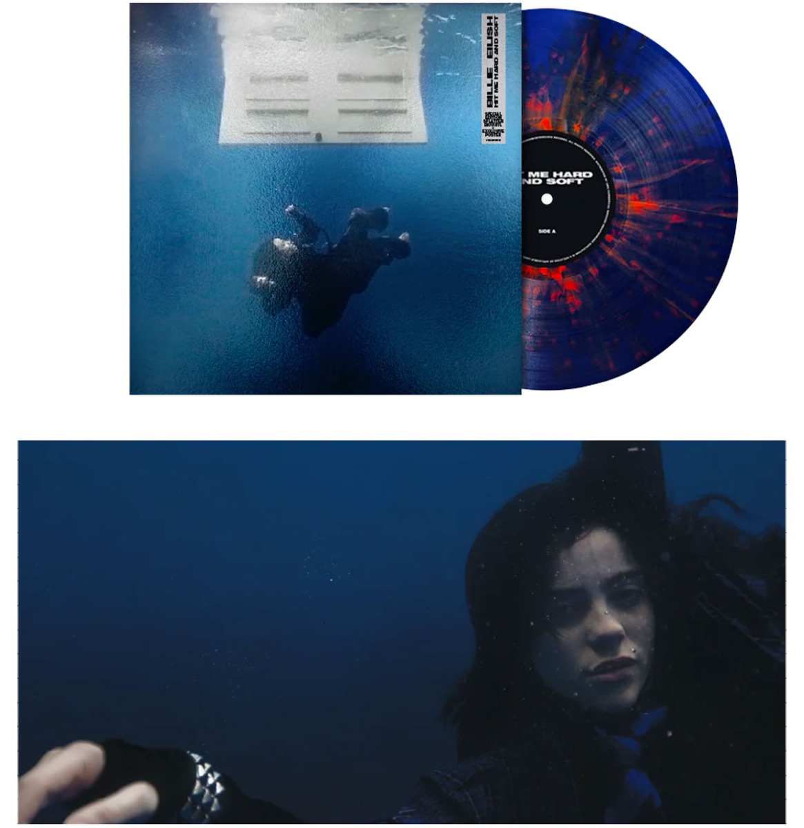 Billie Eilish - Hit Me Hard And Soft (Blauw & Oranje Splatter Vinyl) (LP) | Fiftiesstore